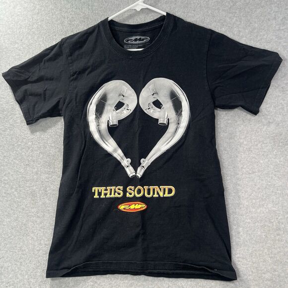 FMF T-shirt Racing Love this sound Black Graphic Mens Small - Picture 9 of 11